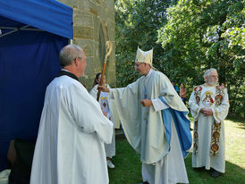 100 Jahrfeier Weingartenkapelle in Naumburg mit Bischof Dr. Michael Gerber (Foto. Karl-Franz Thiede)